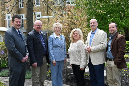 Rep. Jamie Walsh’s 2026 Senior Expo is coming up on Aug. 11 at Misericordia University. Some of the people helping with the expo are pictured, from left, with Walsh: James Roberts, special assistant to the president, Misericordia University; Carol Sweeney, Rep. Walsh’s Dallas district office manager; Michelle Reilly, Danko Fitness; David Shallcross, PA Office of Attorney General; and Brian McAdarra, Social Service Director, Area Agency on Aging. 